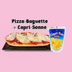 Pizza-Baguette + Capri-Sonne